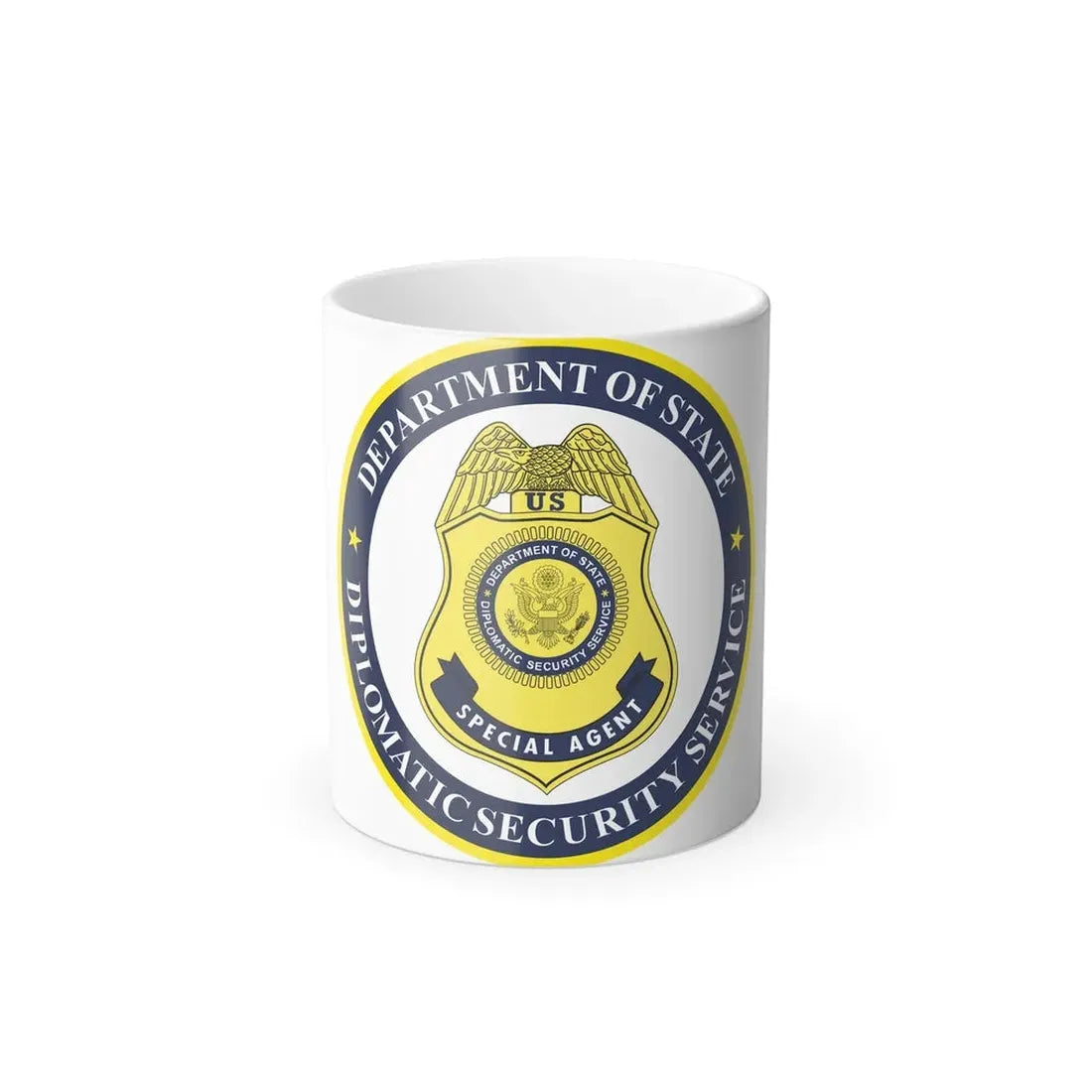 Seal of the United States Diplomatic Security Service - Color Changing Coffee Mug 11oz - Go Mug Yourself