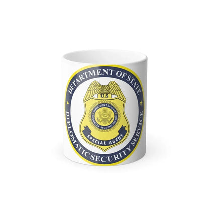 Seal of the United States Diplomatic Security Service - Color Changing Coffee Mug 11oz - Go Mug Yourself