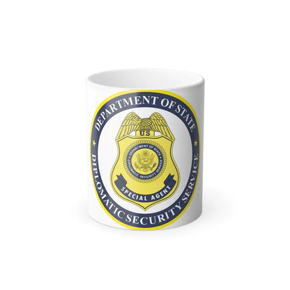 Seal of the United States Diplomatic Security Service - Color Changing Mug 11oz-11oz-Go Mug Yourself