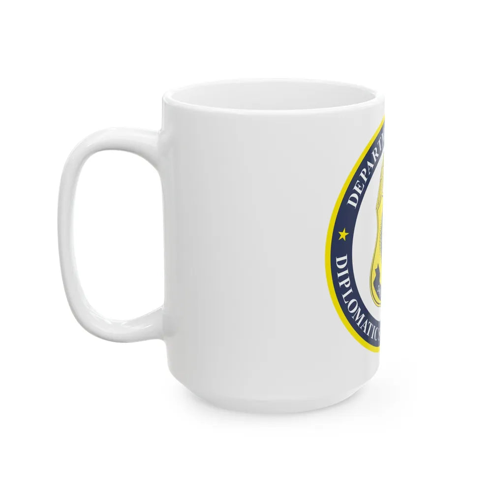 Seal of the United States Diplomatic Security Service - White Coffee Mug-Go Mug Yourself