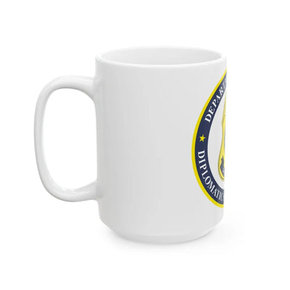 Seal of the United States Diplomatic Security Service - White Coffee Mug-Go Mug Yourself