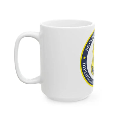 Seal of the United States Diplomatic Security Service - White Coffee Mug - Go Mug Yourself