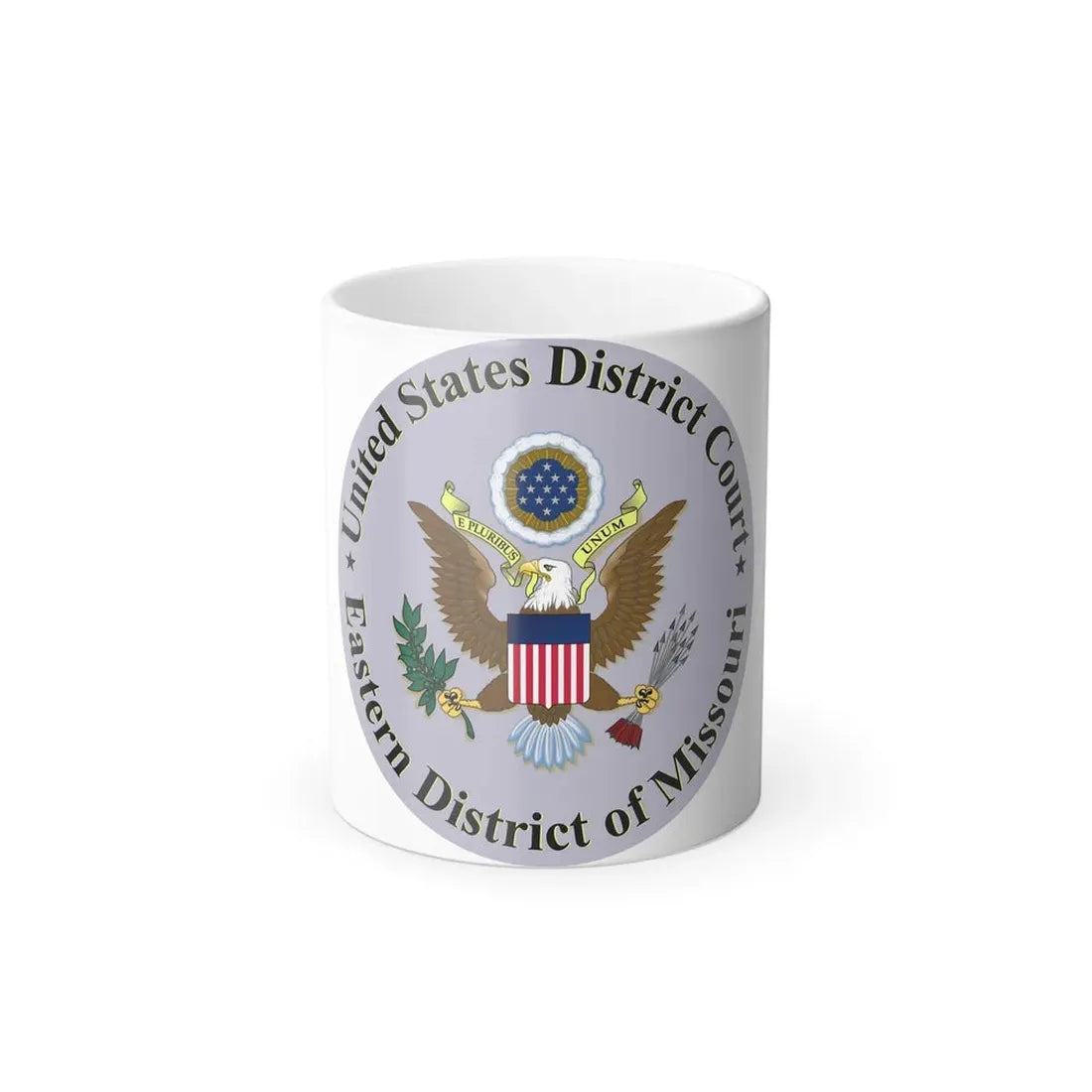 Seal of the United States District Court for the Eastern District of Missouri - Color Changing Coffee Mug 11oz - Go Mug Yourself