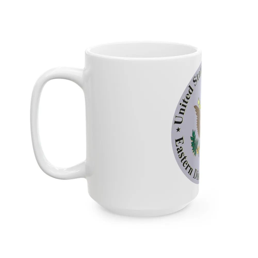 Seal of the United States District Court for the Eastern District of Missouri - White Coffee Mug-Go Mug Yourself