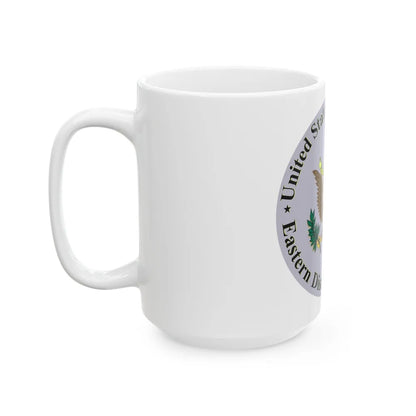 Seal of the United States District Court for the Eastern District of Missouri - White Coffee Mug-Go Mug Yourself