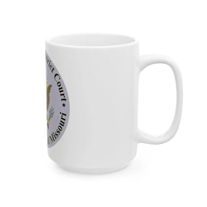 Seal of the United States District Court for the Eastern District of Missouri - White Coffee Mug-Go Mug Yourself