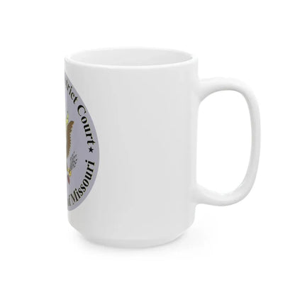 Seal of the United States District Court for the Eastern District of Missouri - White Coffee Mug - Go Mug Yourself