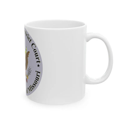 Seal of the United States District Court for the Eastern District of Missouri - White Coffee Mug-Go Mug Yourself