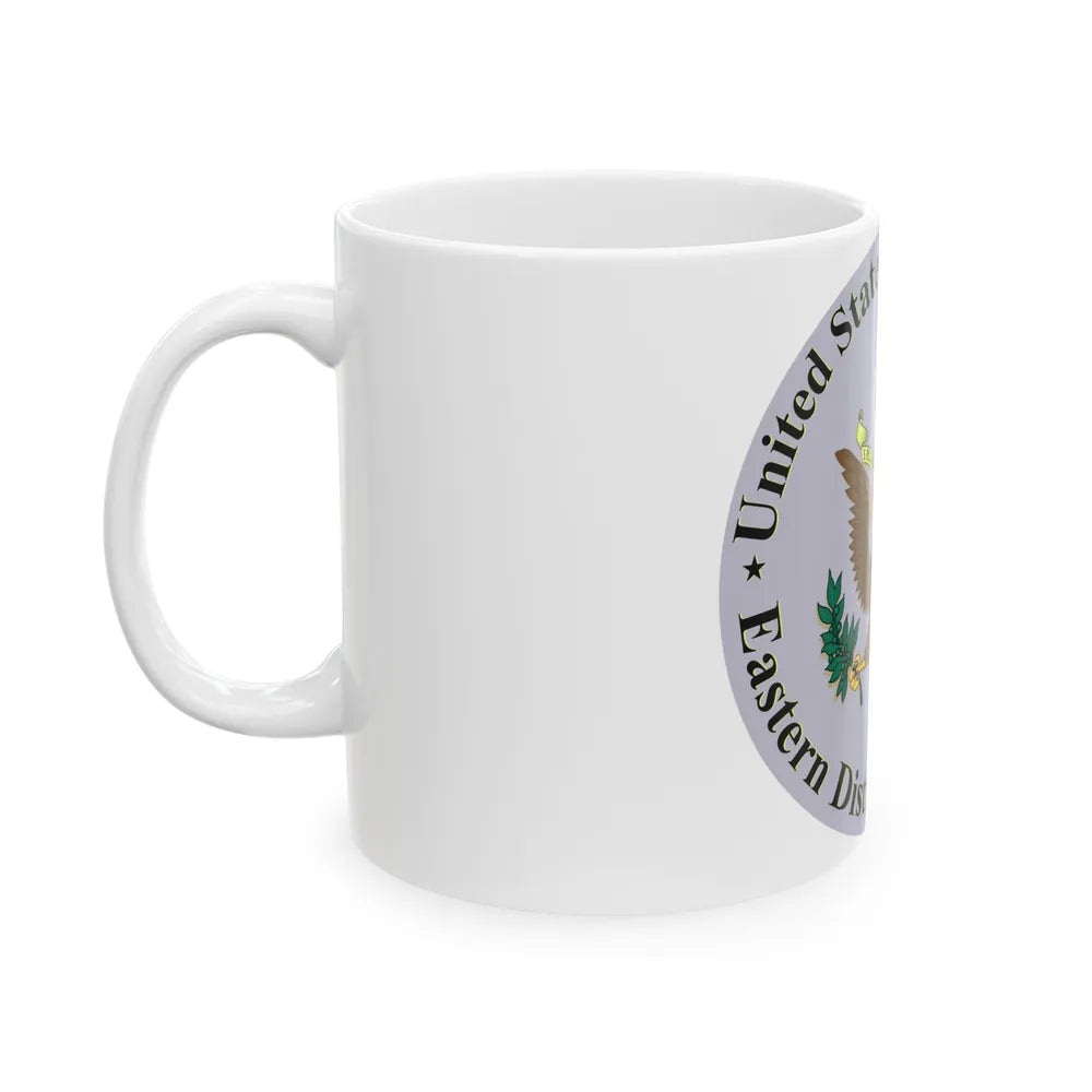 Seal of the United States District Court for the Eastern District of Missouri - White Coffee Mug-Go Mug Yourself