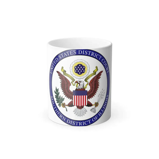 Seal of the United States District Court for the Southern District of Illinois - Color Changing Coffee Mug 11oz - Go Mug Yourself