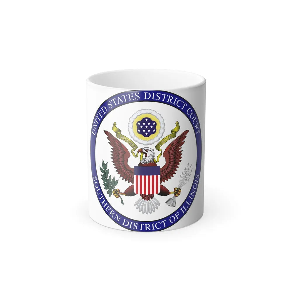 Seal of the United States District Court for the Southern District of Illinois - Color Changing Mug 11oz-11oz-Go Mug Yourself