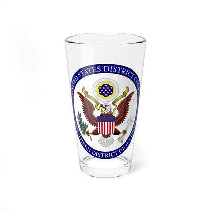 Seal of the United States District Court for the Southern District of Illinois - Pint Glass 16oz-16oz-Go Mug Yourself