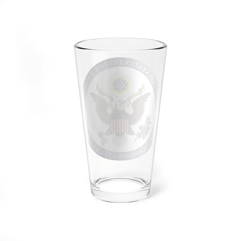 Seal of the United States District Court for the Southern District of Illinois - Pint Glass 16oz-Go Mug Yourself