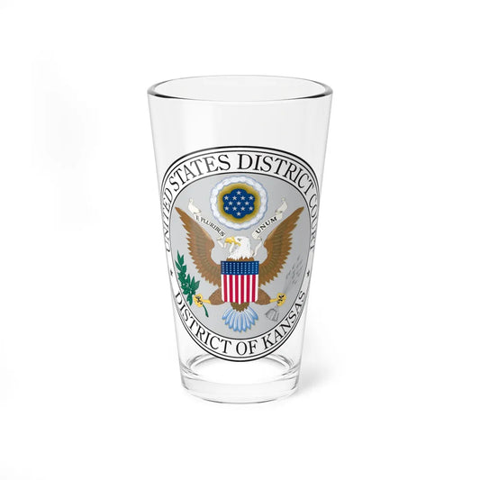 Seal of the United States District Court for the the District of Kansas - Pint Glass 16oz-16oz-Go Mug Yourself