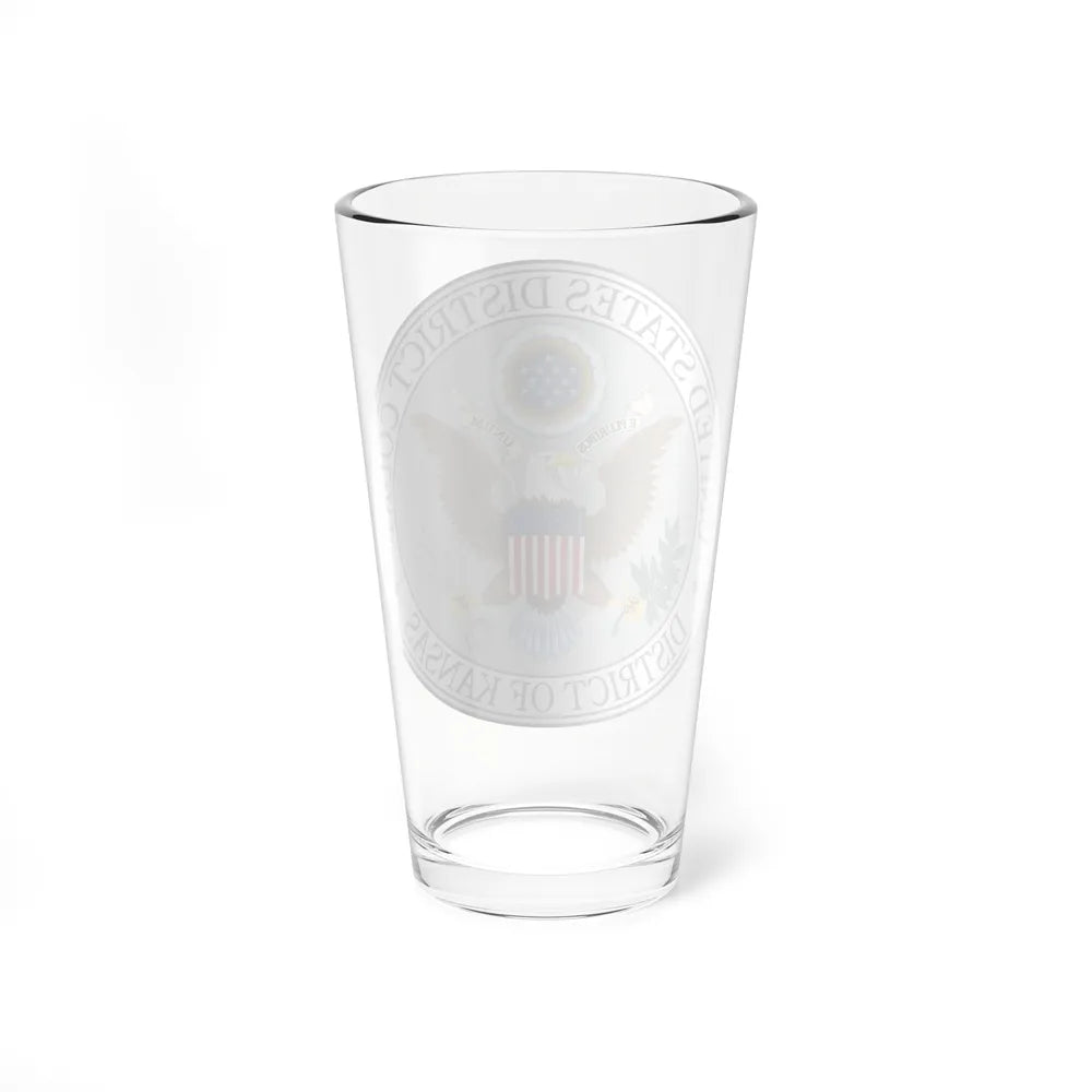 Seal of the United States District Court for the the District of Kansas - Pint Glass 16oz-Go Mug Yourself