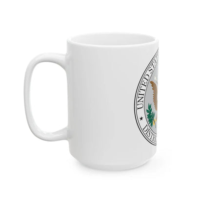 Seal of the United States District Court for the the District of Kansas - White Coffee Mug-Go Mug Yourself