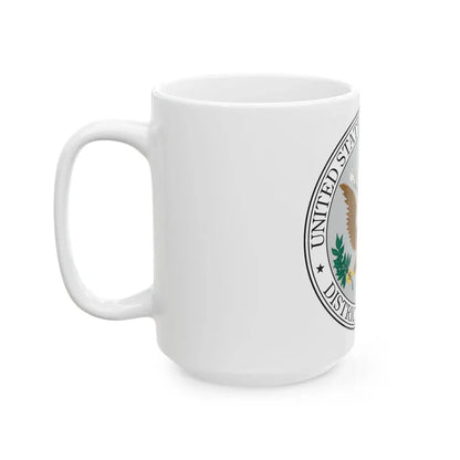 Seal of the United States District Court for the the District of Kansas - White Coffee Mug - Go Mug Yourself