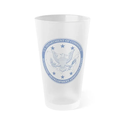 Seal of the United States Economic Development Administration - Frosted Pint Glass 16oz 16oz Frosted - Go Mug Yourself