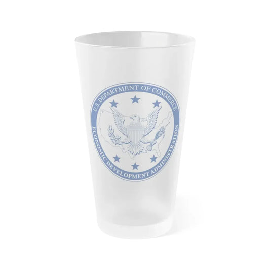Seal of the United States Economic Development Administration - Frosted Pint Glass 16oz 16oz Frosted - Go Mug Yourself