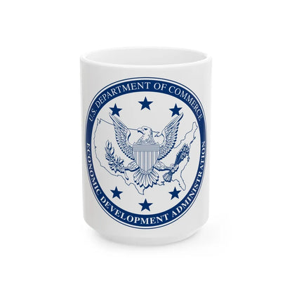 Seal of the United States Economic Development Administration - White Coffee Mug-15oz-Go Mug Yourself