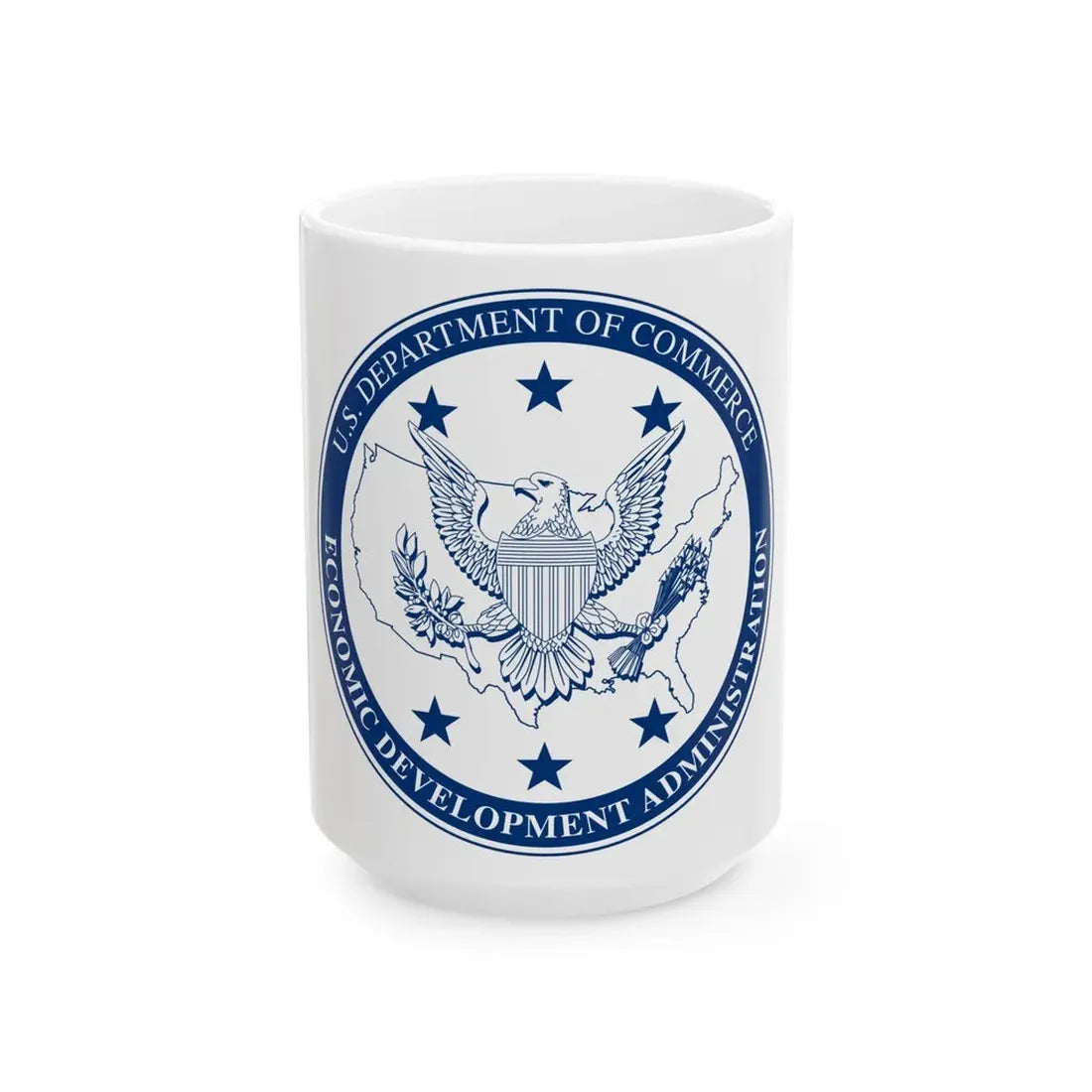 Seal of the United States Economic Development Administration - White Coffee Mug 15oz - Go Mug Yourself