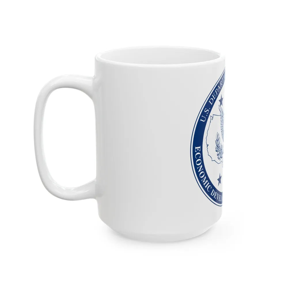 Seal of the United States Economic Development Administration - White Coffee Mug-Go Mug Yourself