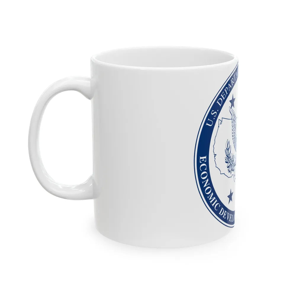 Seal of the United States Economic Development Administration - White Coffee Mug-Go Mug Yourself