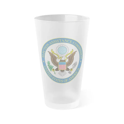 Seal of the United States Election Assistance Commission - Frosted Pint Glass 16oz 16oz Frosted - Go Mug Yourself