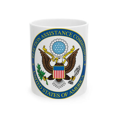 Seal of the United States Election Assistance Commission - White Coffee Mug-11oz-Go Mug Yourself