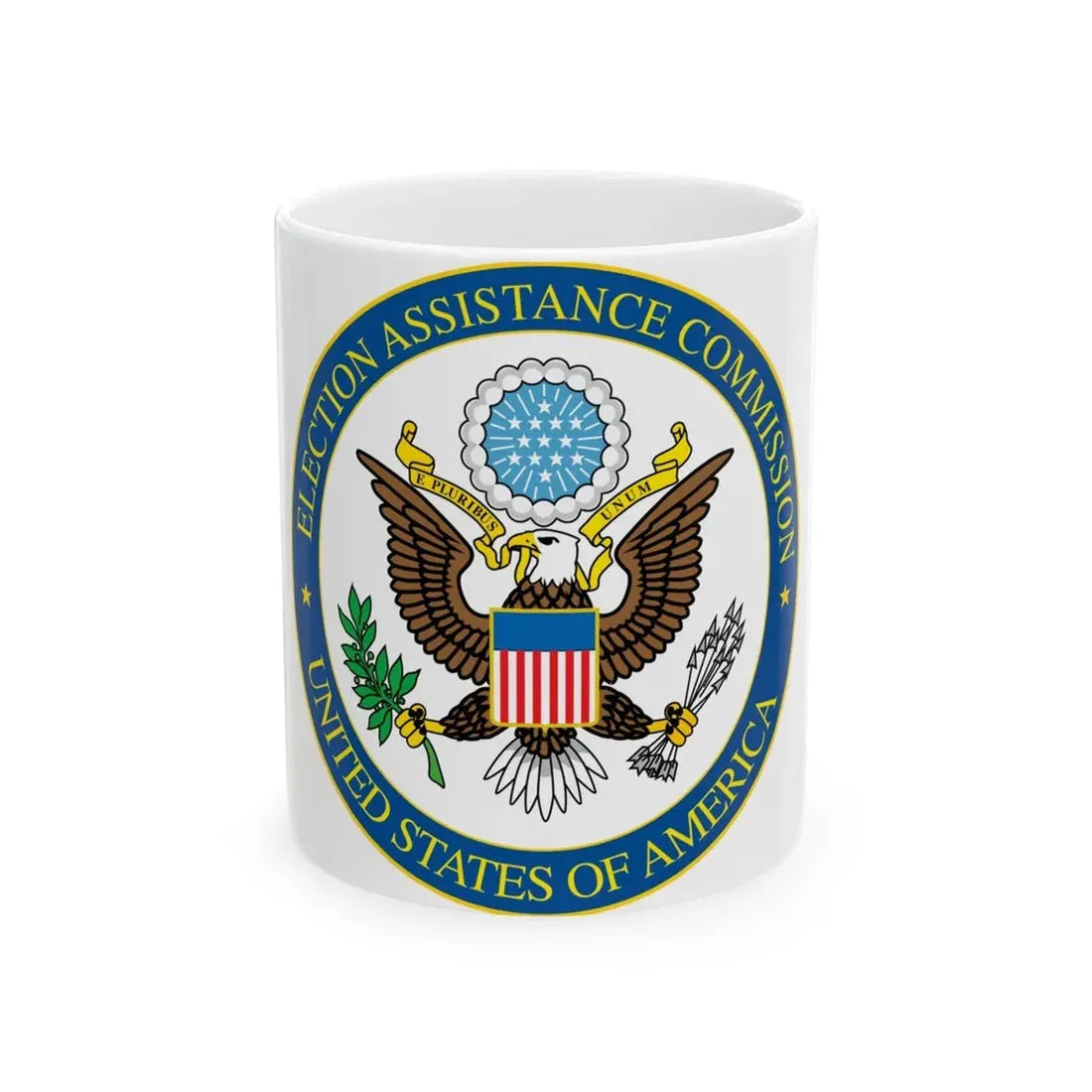 Seal of the United States Election Assistance Commission - White Coffee Mug 11oz - Go Mug Yourself