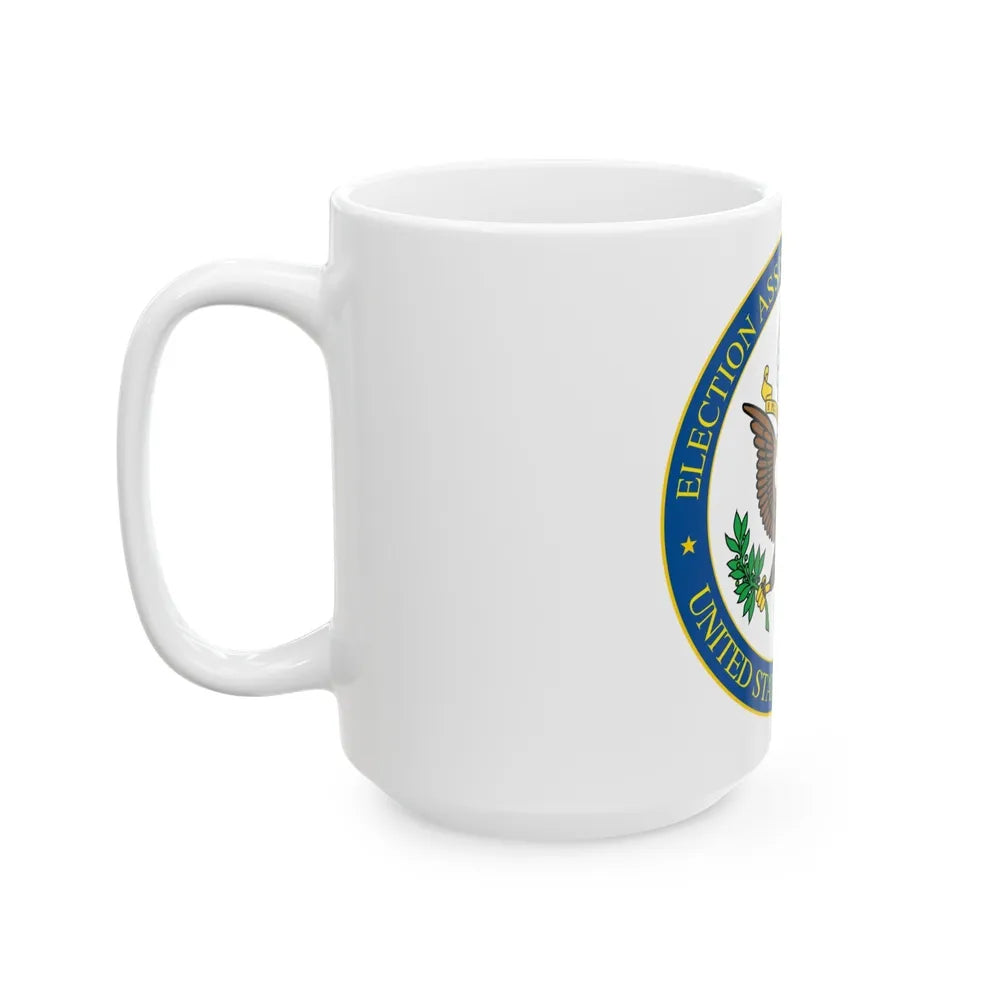 Seal of the United States Election Assistance Commission - White Coffee Mug-Go Mug Yourself