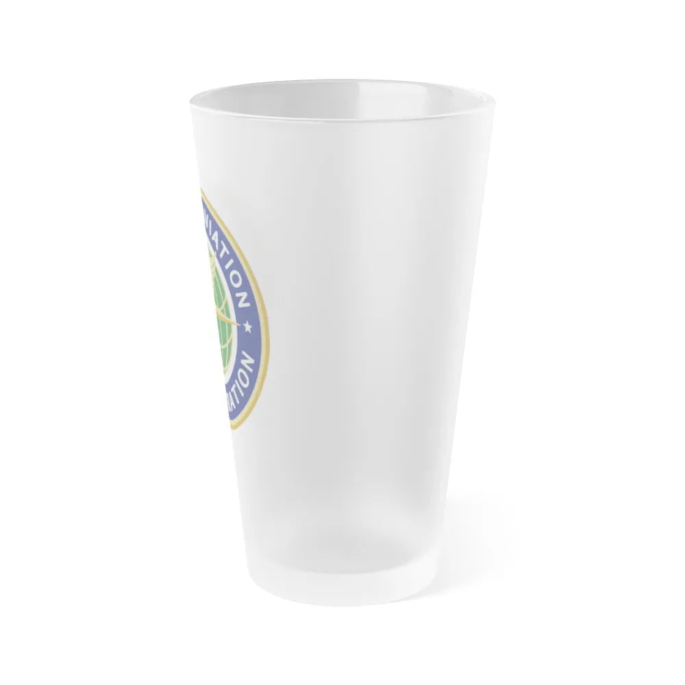 Seal of the United States Federal Aviation Administration - Frosted Pint Glass 16oz-Go Mug Yourself