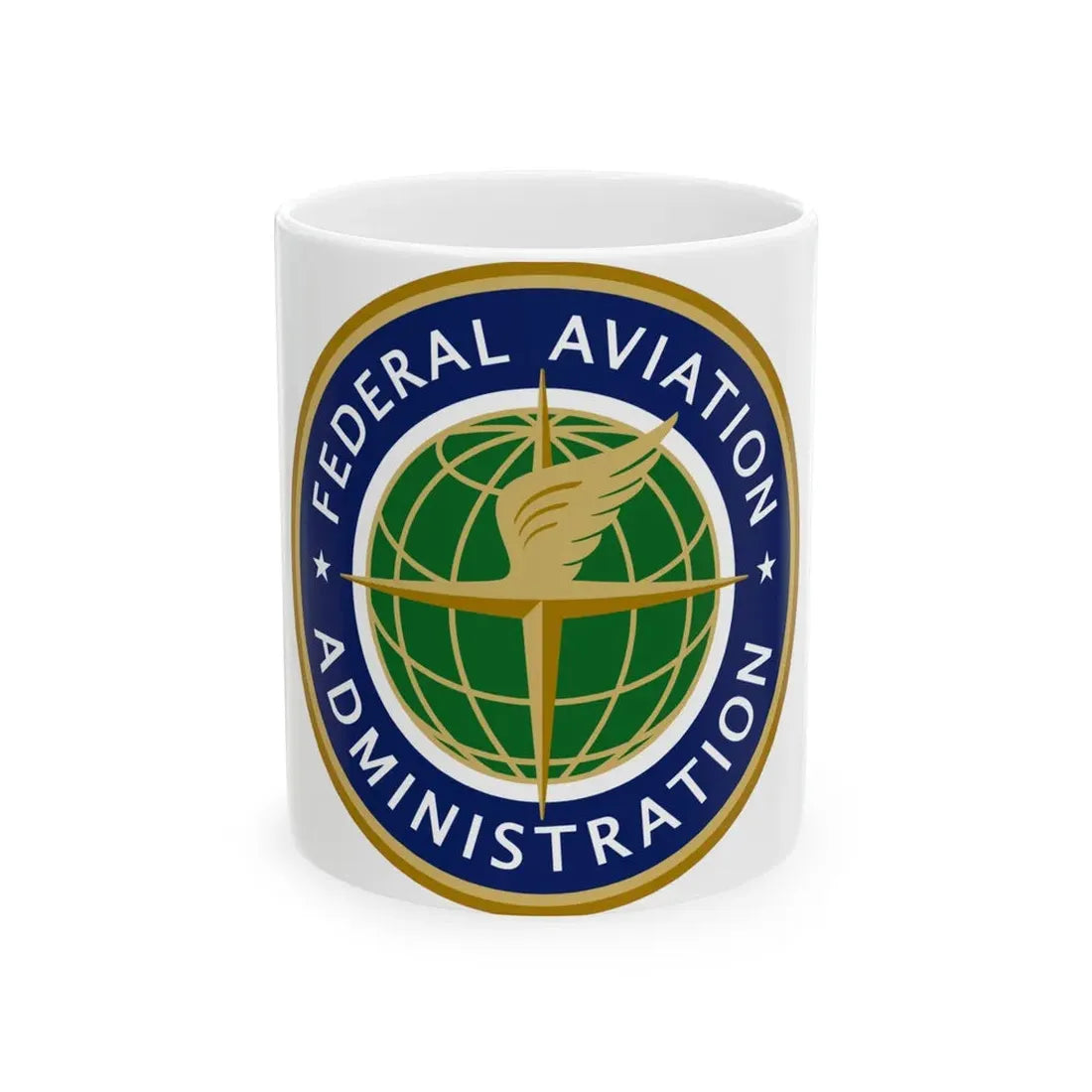 Seal of the United States Federal Aviation Administration - White Coffee Mug 11oz - Go Mug Yourself