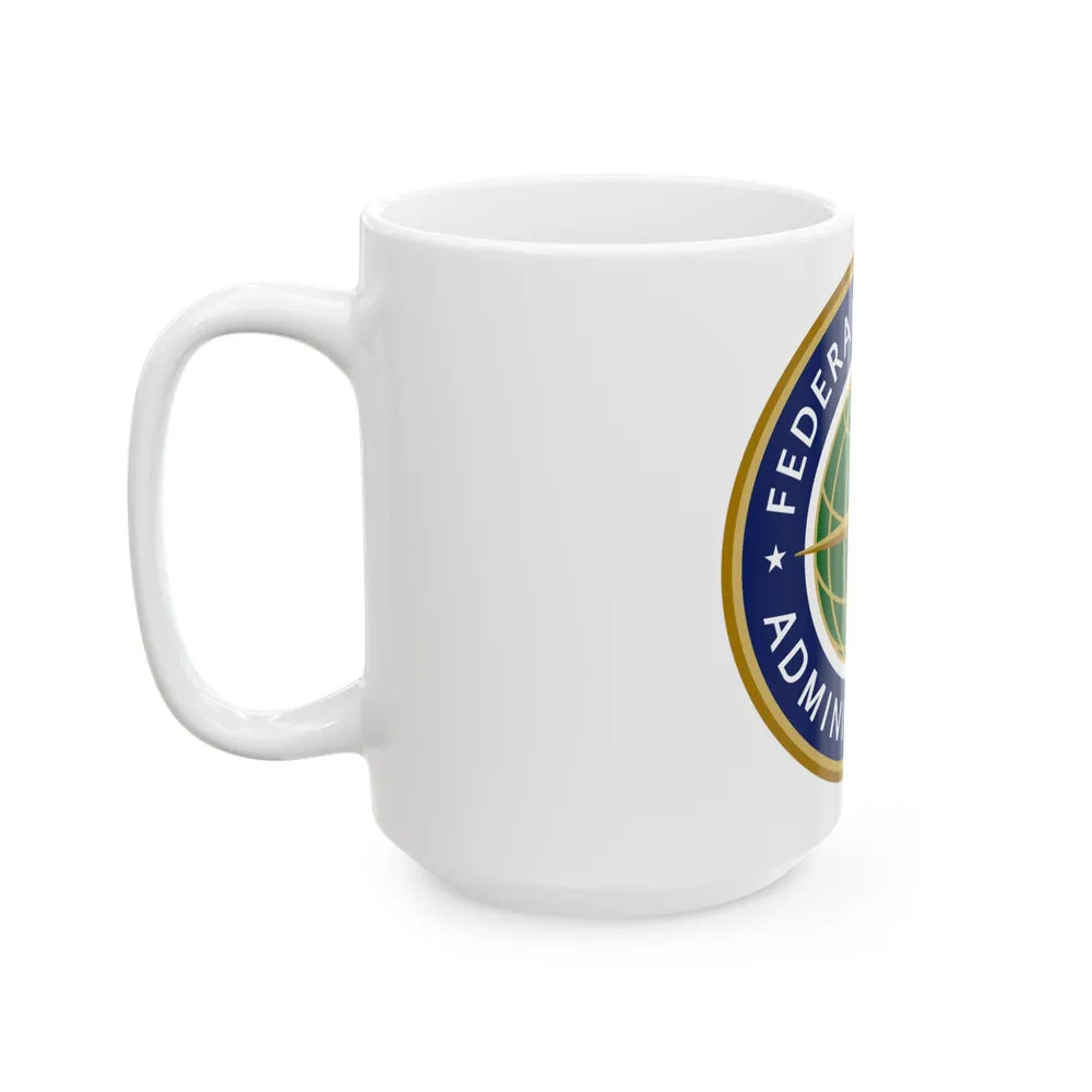 Seal of the United States Federal Aviation Administration - White Coffee Mug-Go Mug Yourself