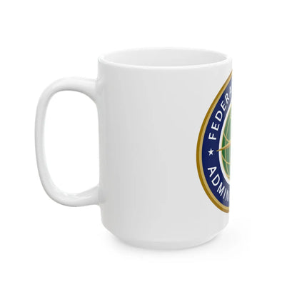 Seal of the United States Federal Aviation Administration - White Coffee Mug-Go Mug Yourself