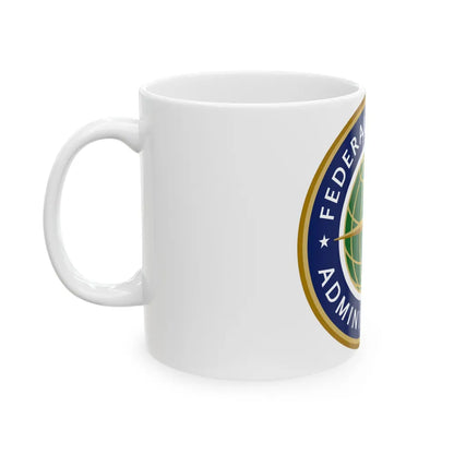 Seal of the United States Federal Aviation Administration - White Coffee Mug-Go Mug Yourself