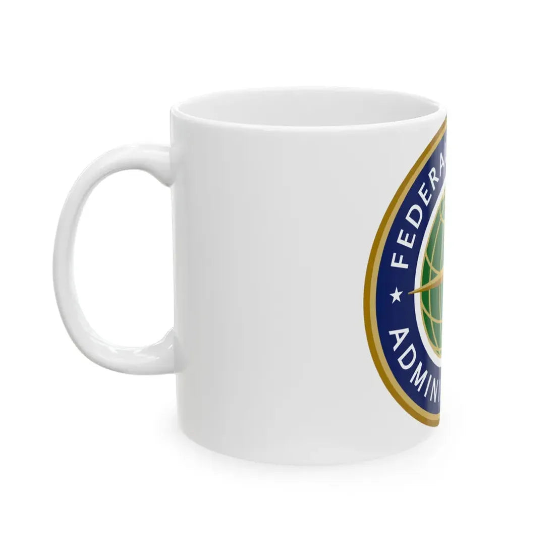 Seal of the United States Federal Aviation Administration - White Coffee Mug - Go Mug Yourself