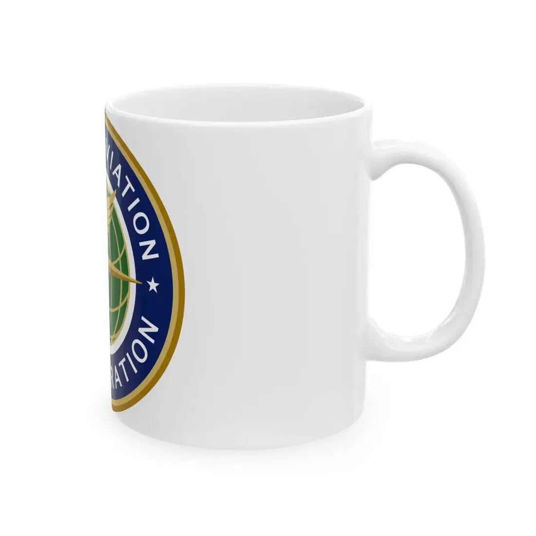 Seal of the United States Federal Aviation Administration - White Coffee Mug - Go Mug Yourself