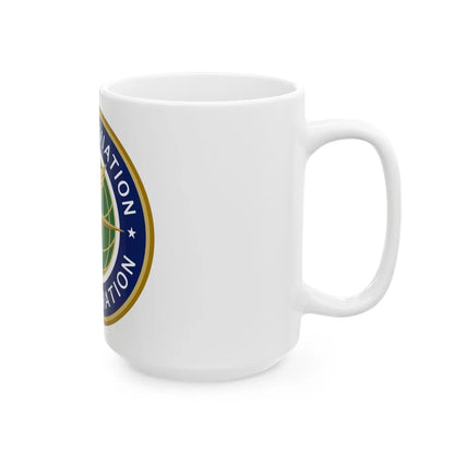 Seal of the United States Federal Aviation Administration - White Coffee Mug-Go Mug Yourself