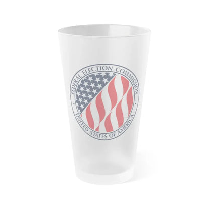 Seal of the United States Federal Election Commission - Frosted Pint Glass 16oz 16oz Frosted - Go Mug Yourself