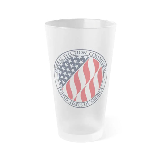 Seal of the United States Federal Election Commission - Frosted Pint Glass 16oz 16oz Frosted - Go Mug Yourself