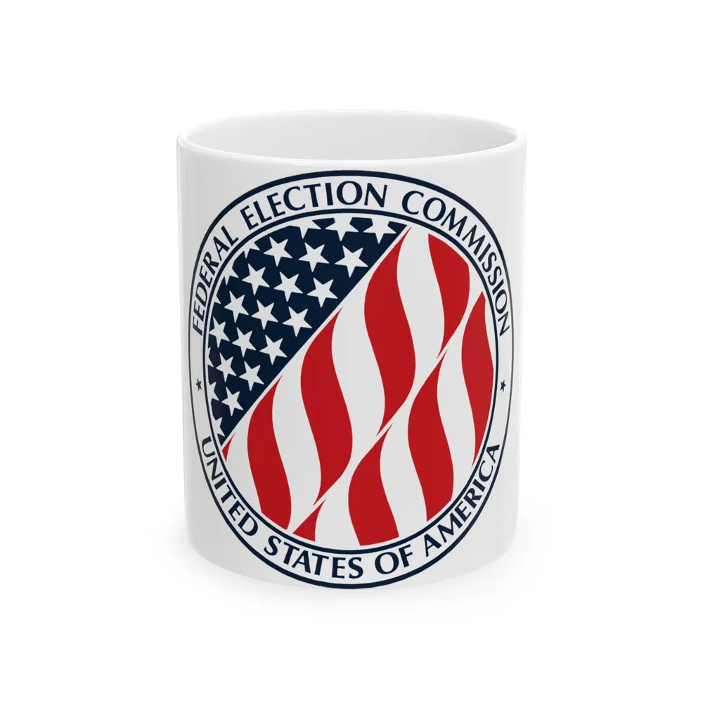 Seal of the United States Federal Election Commission - White Coffee Mug-11oz-Go Mug Yourself