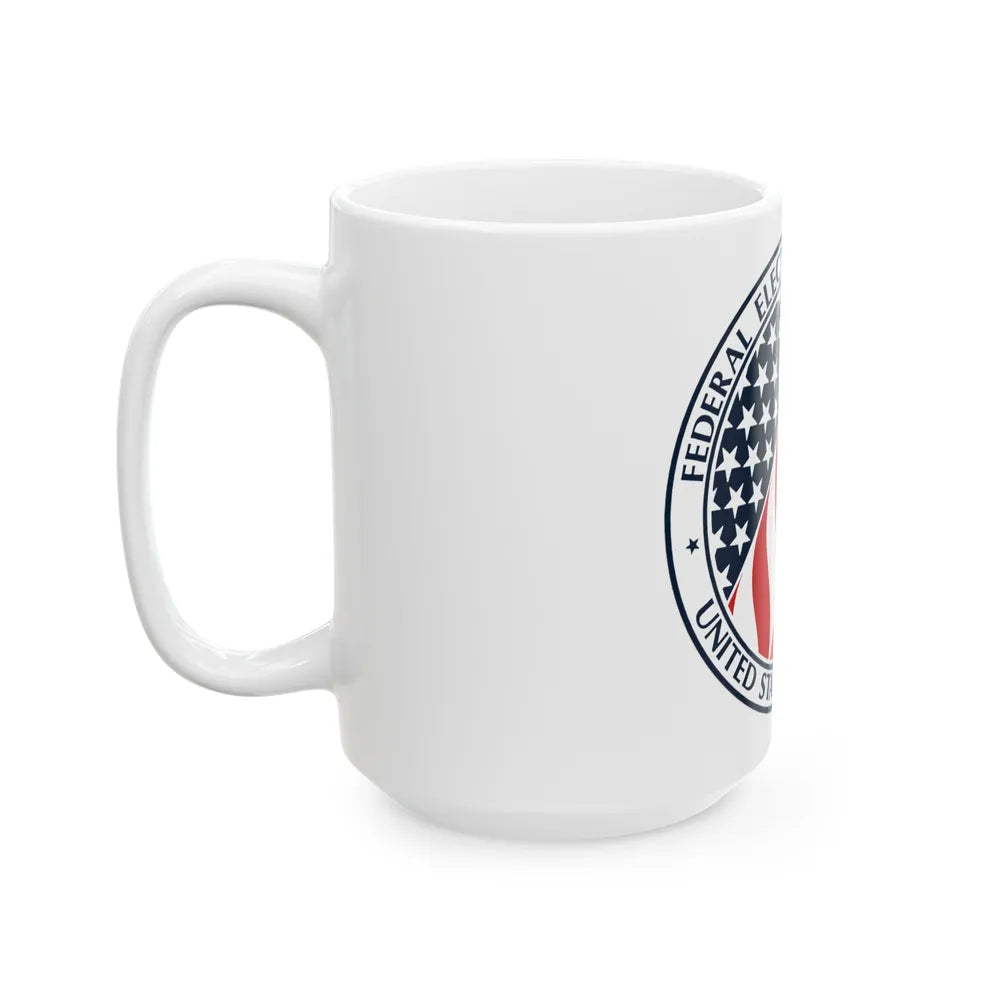 Seal of the United States Federal Election Commission - White Coffee Mug-Go Mug Yourself