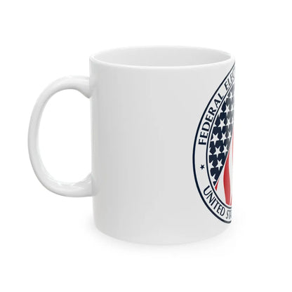 Seal of the United States Federal Election Commission - White Coffee Mug-Go Mug Yourself