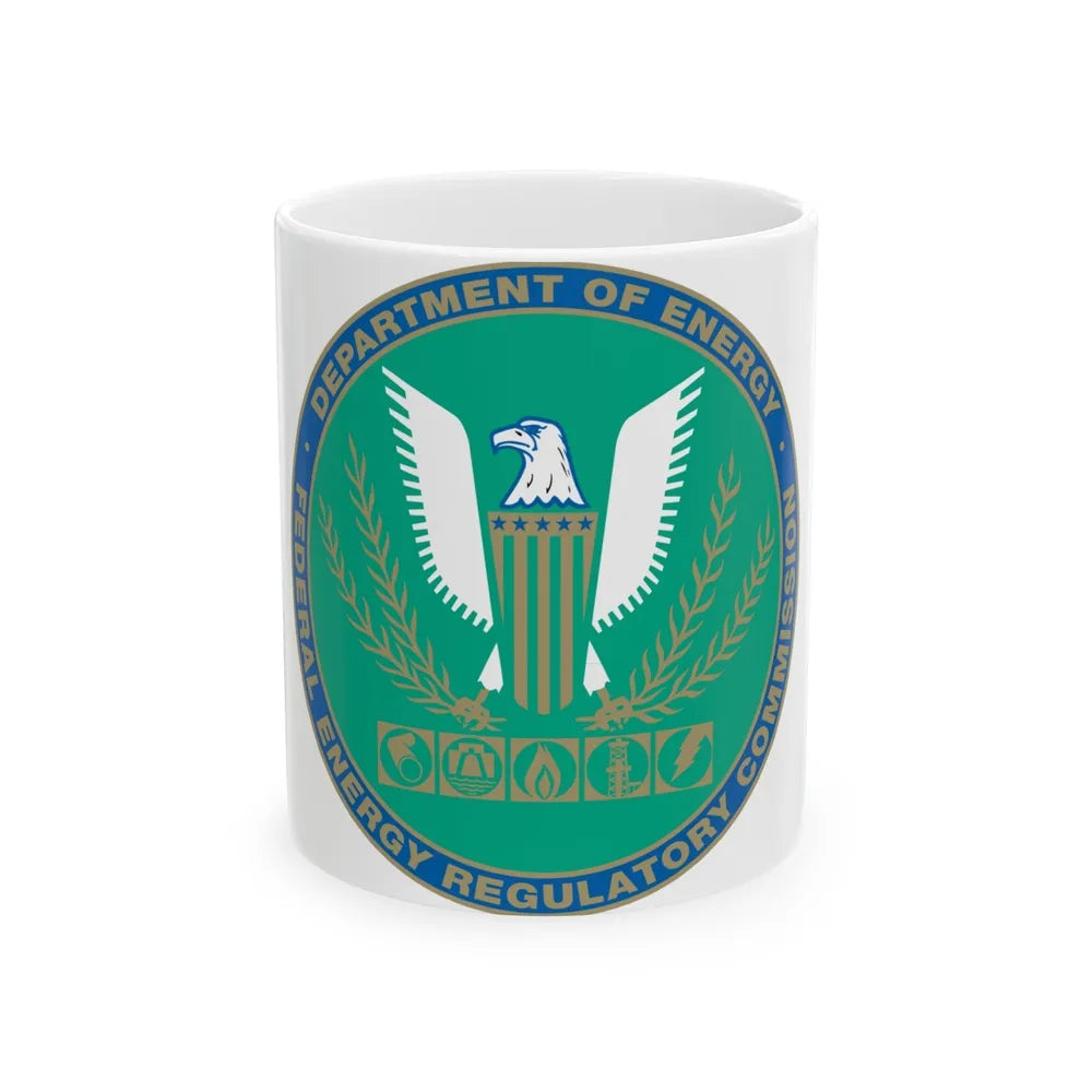 Seal of the United States Federal Energy Regulatory Commission - White Coffee Mug-11oz-Go Mug Yourself