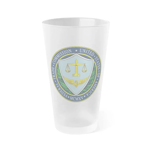 Seal of the United States Federal Trade Commission - Frosted Pint Glass 16oz 16oz Frosted - Go Mug Yourself
