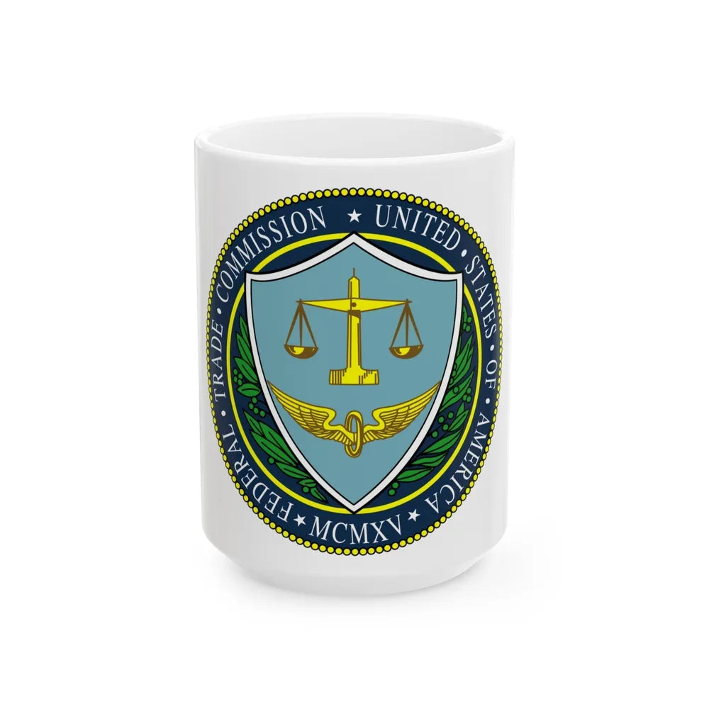 Seal of the United States Federal Trade Commission - White Coffee Mug-15oz-Go Mug Yourself