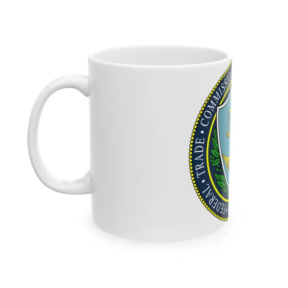 Seal of the United States Federal Trade Commission - White Coffee Mug-Go Mug Yourself