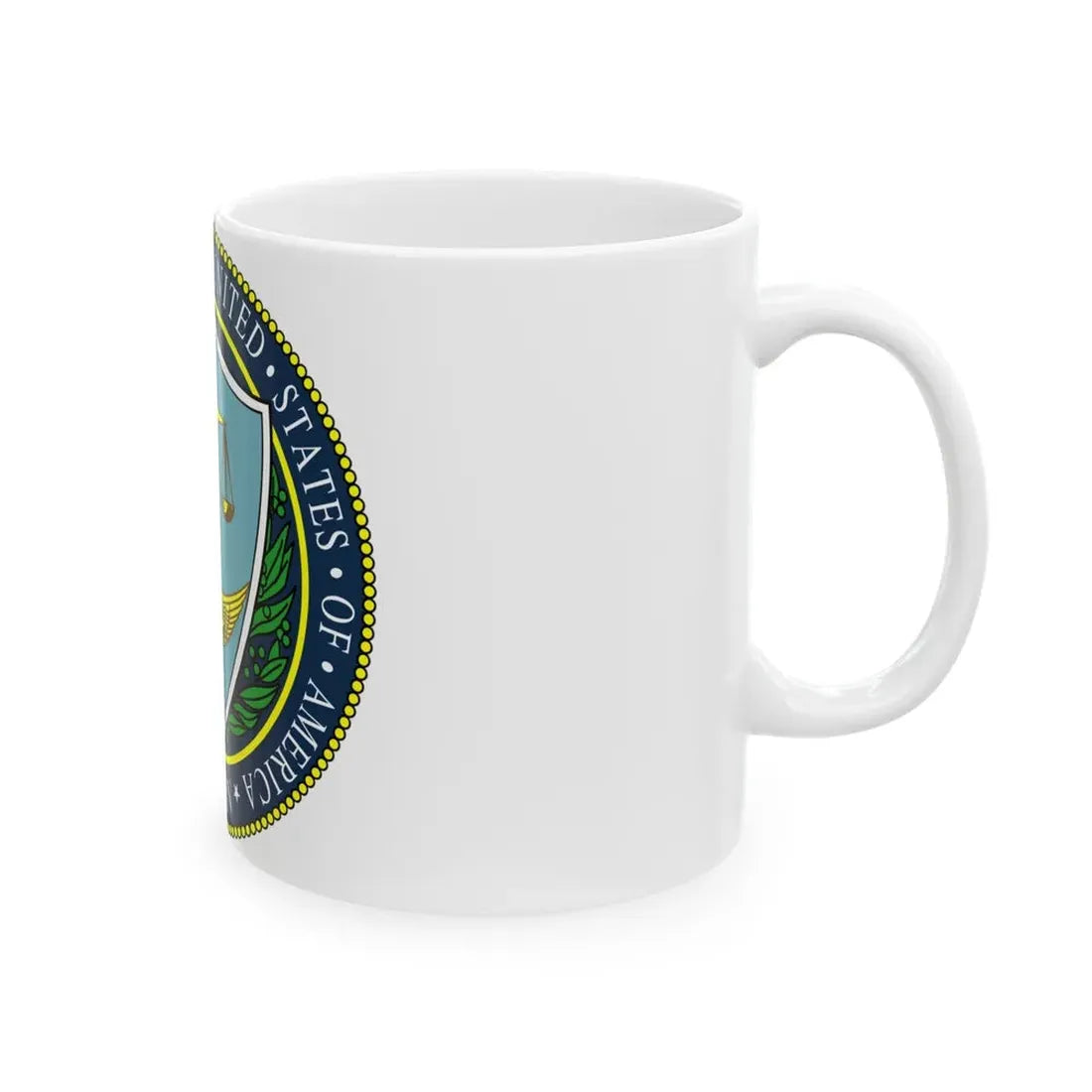 Seal of the United States Federal Trade Commission - White Coffee Mug - Go Mug Yourself