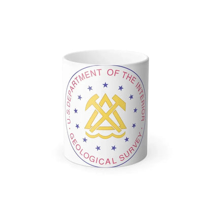 Seal of the United States Geological Survey - Color Changing Coffee Mug 11oz - Go Mug Yourself